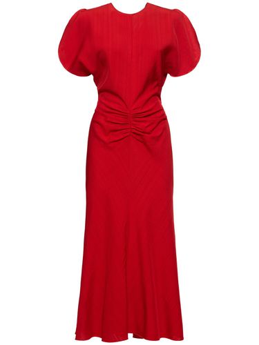 Robe Midi En Viscose - VICTORIA BECKHAM - Modalova