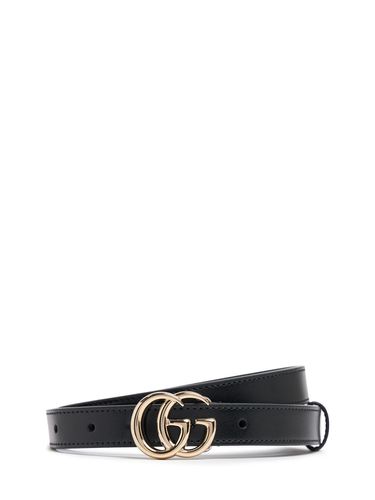 Ceinture En Cuir Gg Marmont 20 Mm - GUCCI - Modalova