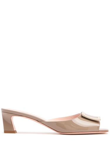 Mules En Cuir Verni Trompette 45 Mm - ROGER VIVIER - Modalova