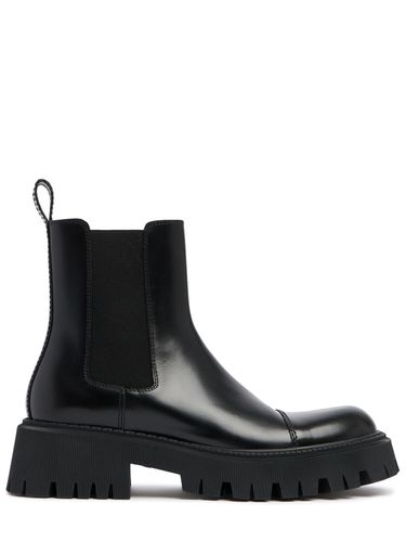 Bottes En Cuir Tractor Bootie L20 - BALENCIAGA - Modalova