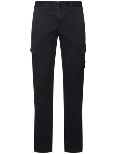 Pantalon Regular En Coton Stretch - STONE ISLAND - Modalova