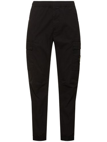 Pantalon Fuselé En Coton Stretch - STONE ISLAND - Modalova