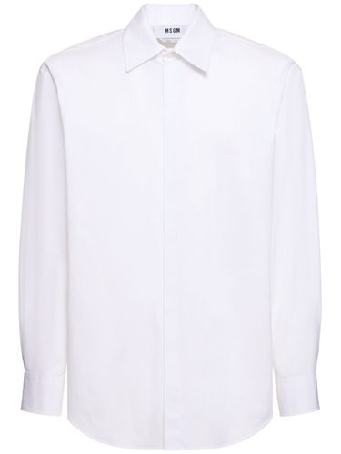 Chemise En Coton - MSGM - Modalova