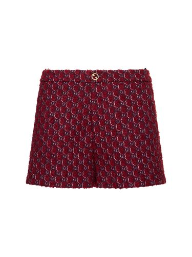 Short En Laine Mélangée Gg - GUCCI - Modalova