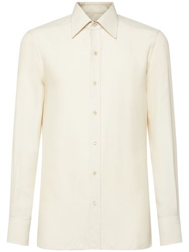 Chemise Slim En Sergé De Soie Mélangée - TOM FORD - Modalova