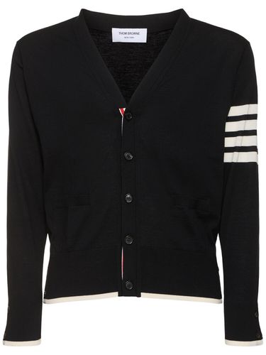 Cardigan Décontracté En Jersey - THOM BROWNE - Modalova