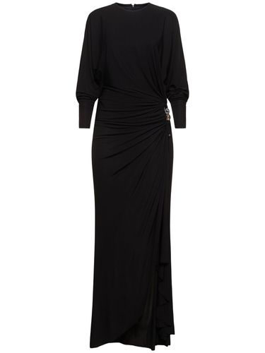 Robe Longue En Viscose Drapée Helix - CHRISTOPHER ESBER - Modalova