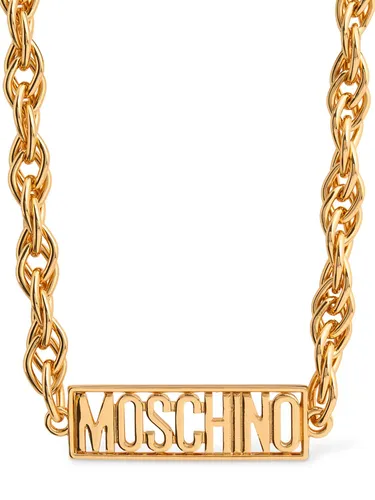 Collier À Plaque Logo - MOSCHINO - Modalova