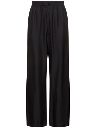 Pantalon Décontracté En Soie Et Modal - MOSCHINO - Modalova