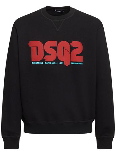 Sweat-shirt Cool Fit En Coton À Col Ras-du-cou - DSQUARED2 - Modalova