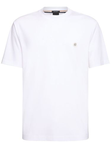 T-shirt En Coton Taut - BOSS - Modalova