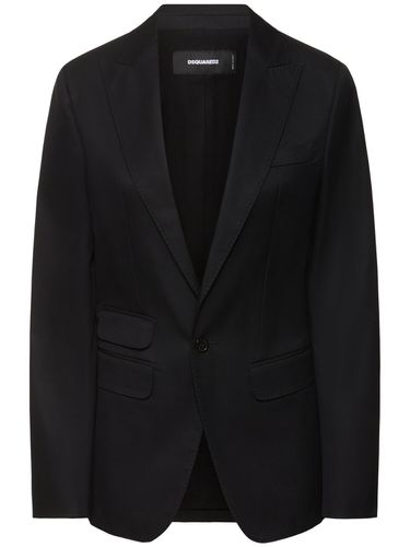 Veste En Sergé De Coton À Boutonnage Simple - DSQUARED2 - Modalova