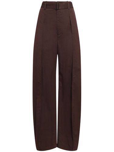 Pantalon En Coton Avec Ceinture Tumbled - LEMAIRE - Modalova