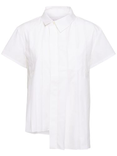 Chemise En Popeline De Coton Mélangé - SACAI - Modalova