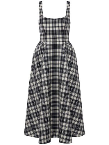 Robe Mi-longue En Laine Tartan - ALESSANDRA RICH - Modalova