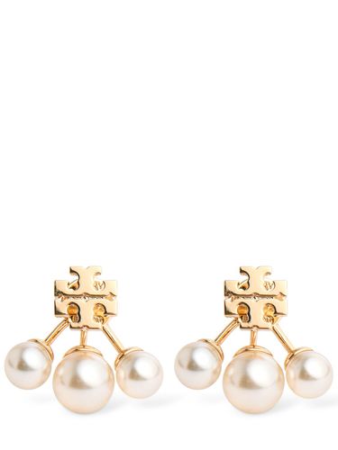 Boucles D'oreilles En Fausses Perles Kira - TORY BURCH - Modalova