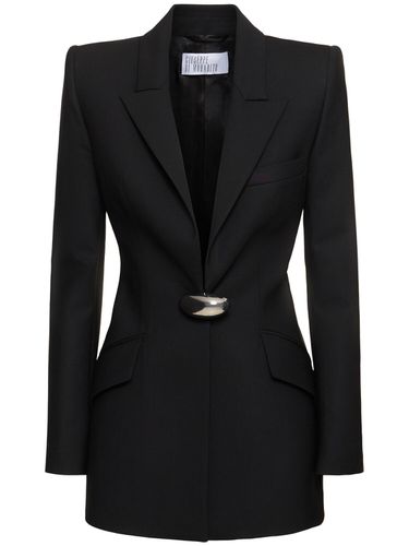 Blazer En Laine Stretch - GIUSEPPE DI MORABITO - Modalova