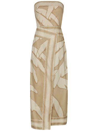 Robe Midi En Voile Palms Pontoon Afternoon - JOHANNA ORTIZ - Modalova