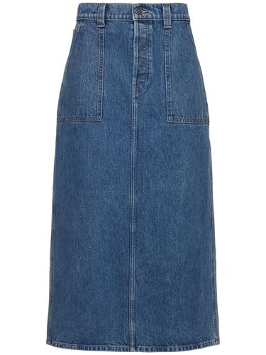 Jupe Mi-longue En Denim Genevieve - KHAITE - Modalova