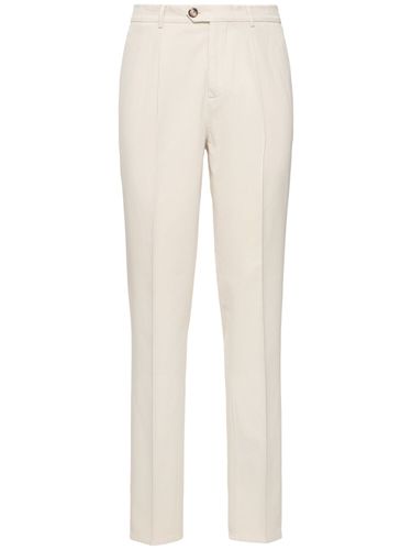 Pantalon Droit En Gabardine De Coton - BRUNELLO CUCINELLI - Modalova