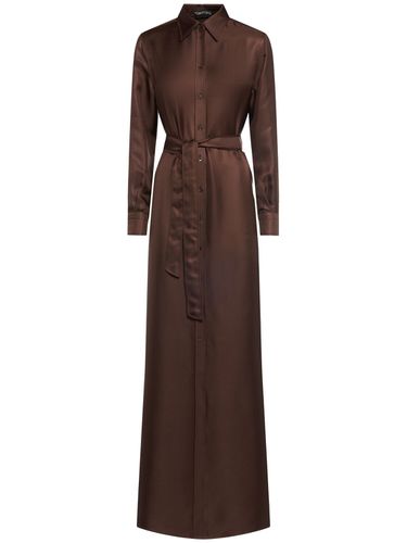 Robe Chemise Longue En Sergé De Soie & Ceinture - TOM FORD - Modalova