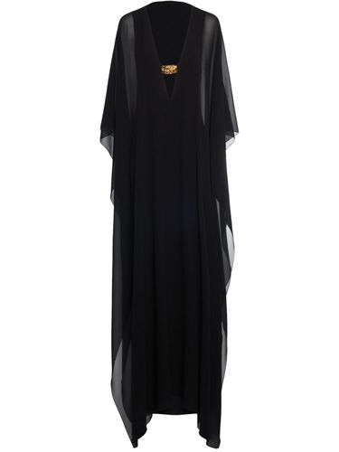 Robe Longue En Georgette De Soie À Col En V - TOM FORD - Modalova