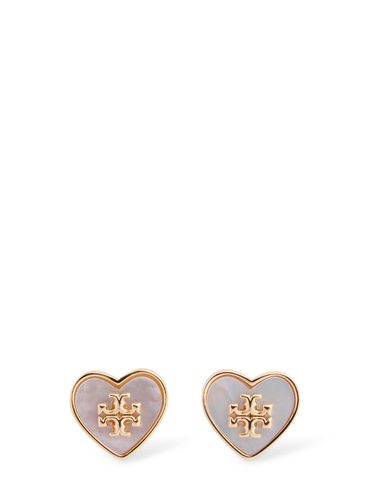 Clous D'oreilles Cœurs Kira - TORY BURCH - Modalova