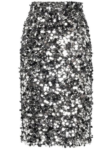 Jupe Crayon Midi En Sequins - DOLCE & GABBANA - Modalova