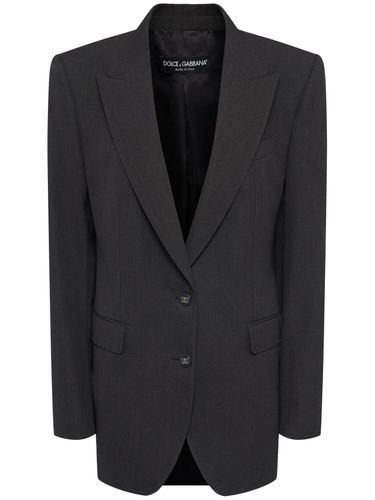 Blazer En Laine À Boutonnage Simple - DOLCE & GABBANA - Modalova