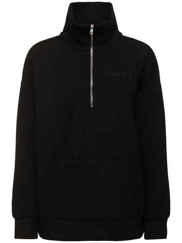 Sweat-shirt Zippé En Jersey De Viscose - GUCCI - Modalova