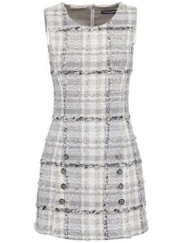 Robe Courte En Tweed De Lurex - DOLCE & GABBANA - Modalova