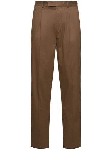 Pantalon En Coton Mélangé Premium À Plis - ZEGNA - Modalova