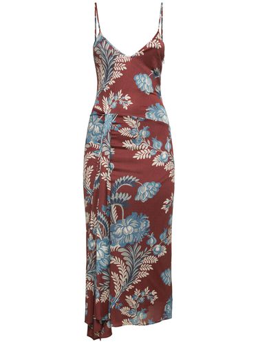 Robe Longue En Viscose Imprimée Drapée - ETRO - Modalova