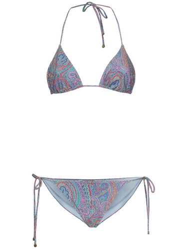 Haut De Bikini Triangle En Jersey Imprimé - ETRO - Modalova