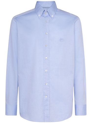 Chemise Boutonnée En Coton À Logo - ETRO - Modalova