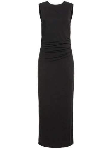 Robe Midi En Jersey De Cupro Drapé - ST.AGNI - Modalova