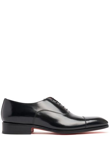 Chaussures Derby En Cuir Racer - SANTONI - Modalova