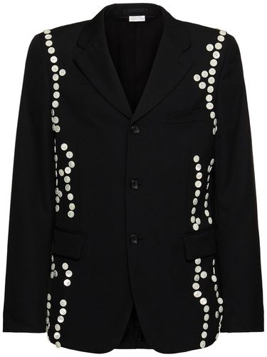 Blazer En Laine À Boutonnage Simple - COMME DES GARÇONS HOMME PLUS - Modalova