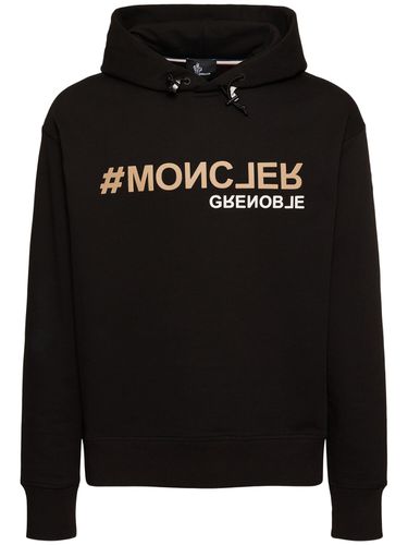 Sweat-shirt En Molleton De Coton À Capuche - MONCLER GRENOBLE - Modalova