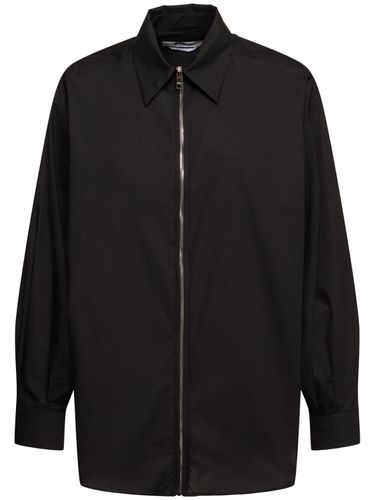 Chemise Zippée En Popeline - MSGM - Modalova