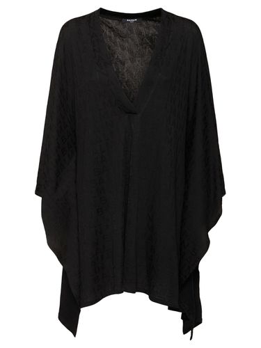 Caftan Col En V En Jersey De Coton Mélangé - BALMAIN - Modalova