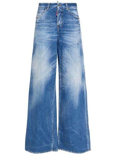 Jean Ample En Denim Taille Basse Traveller - DSQUARED2 - Modalova