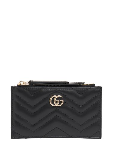 Porte-clés Zippé En Cuir Gg Marmont - GUCCI - Modalova