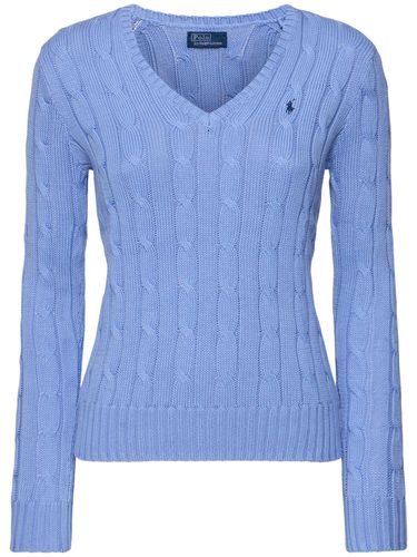 Pull-over Col En V En Maille De Coton Kimberly - POLO RALPH LAUREN - Modalova