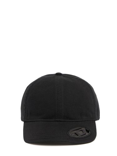 Casquette En Coton Détail Oval-d En Métal - DIESEL - Modalova