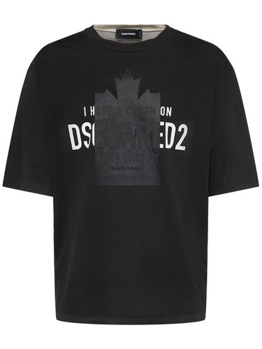 T-shirt Loose En Coton - DSQUARED2 - Modalova