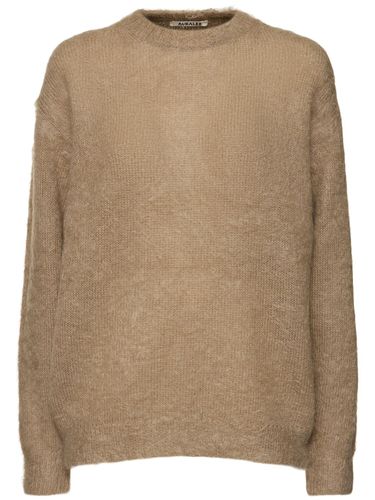 Pull-over En Mohair Brossé Et Laine - AURALEE - Modalova