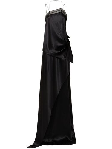 Robe Longue Asymétrique En Satin Lief - ANN DEMEULEMEESTER - Modalova