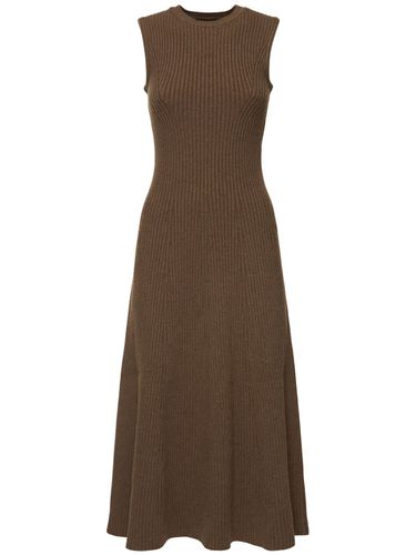 Robe Midi Évasée En Maille Côtelée Sans Manches - RALPH LAUREN COLLECTION - Modalova