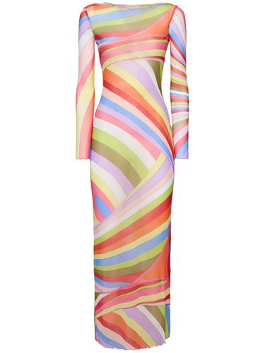 Robe Longue En Mesh Imprimé - PUCCI - Modalova